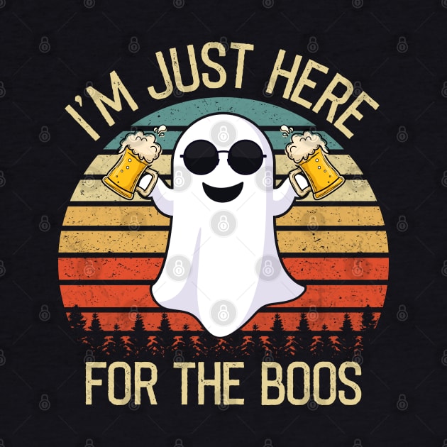 I'm just here for the boos Funny Halloween Ghost T-shirt by BioLite